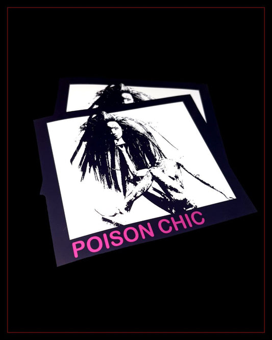 2 Large Poisonchic Stickers