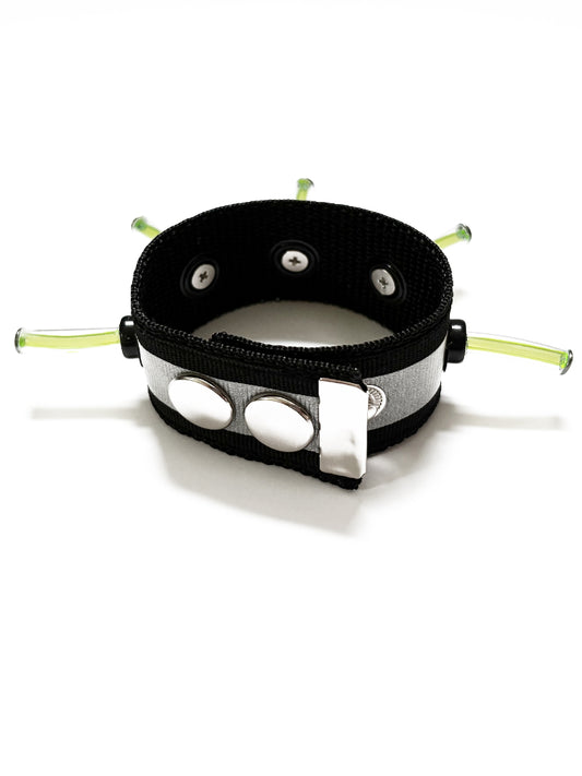 Black Incubate Bracelet (With reflective strip)